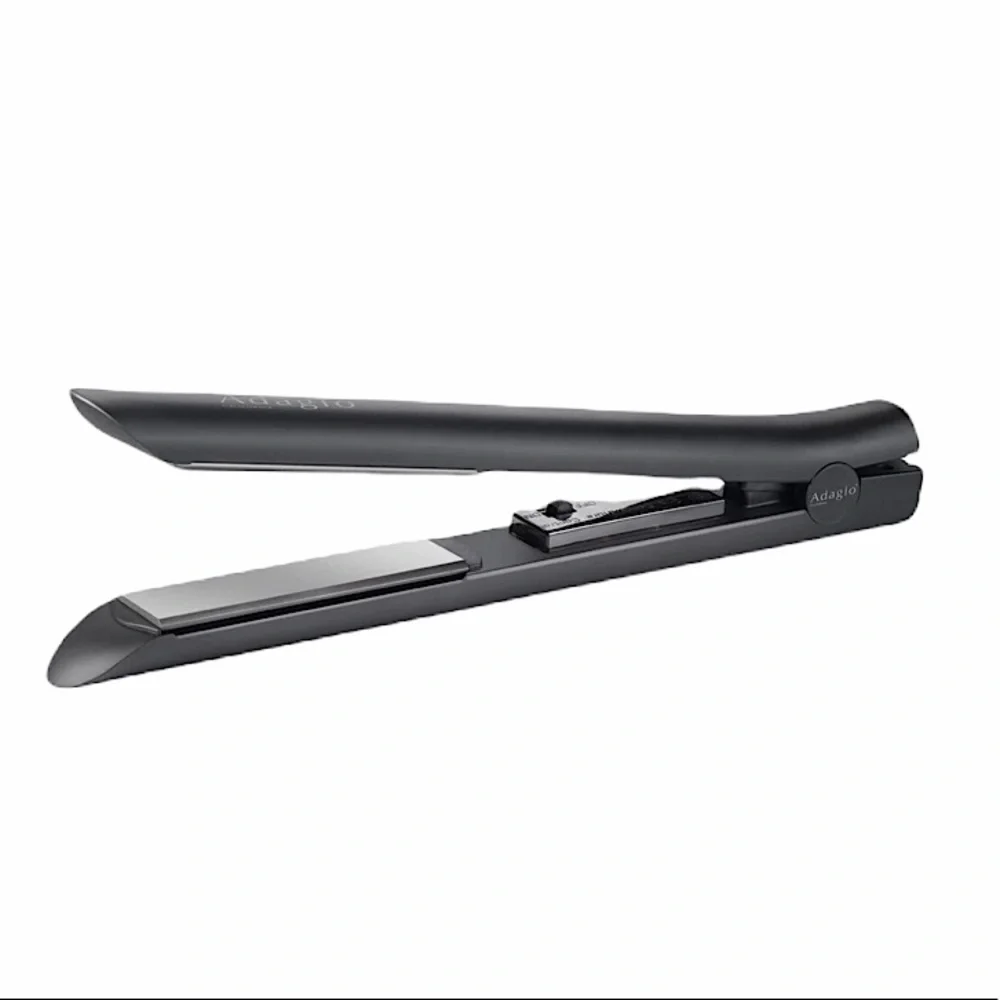 NWT ADAGIO not-so-mini ceramic flat iron black New with tags / new in box